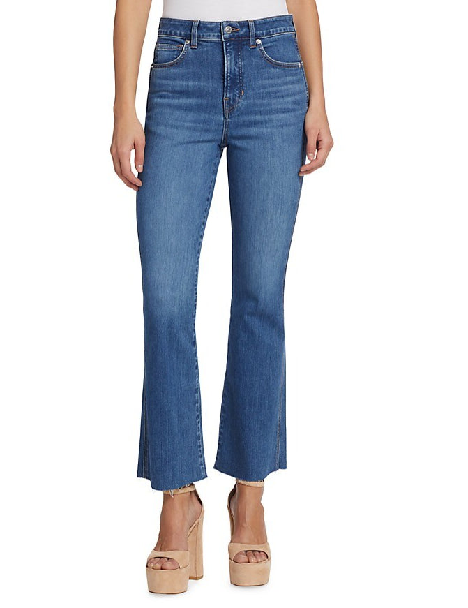 Veronica Beard Women's Carson High-Rise Stretch Flare Ankle Jeans Serendipity