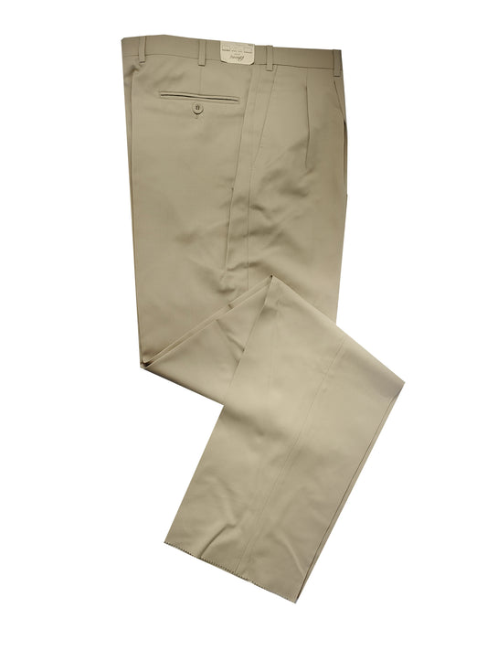 Brioni Men's Cannes Khaki 100% Lightweight Wool Pants