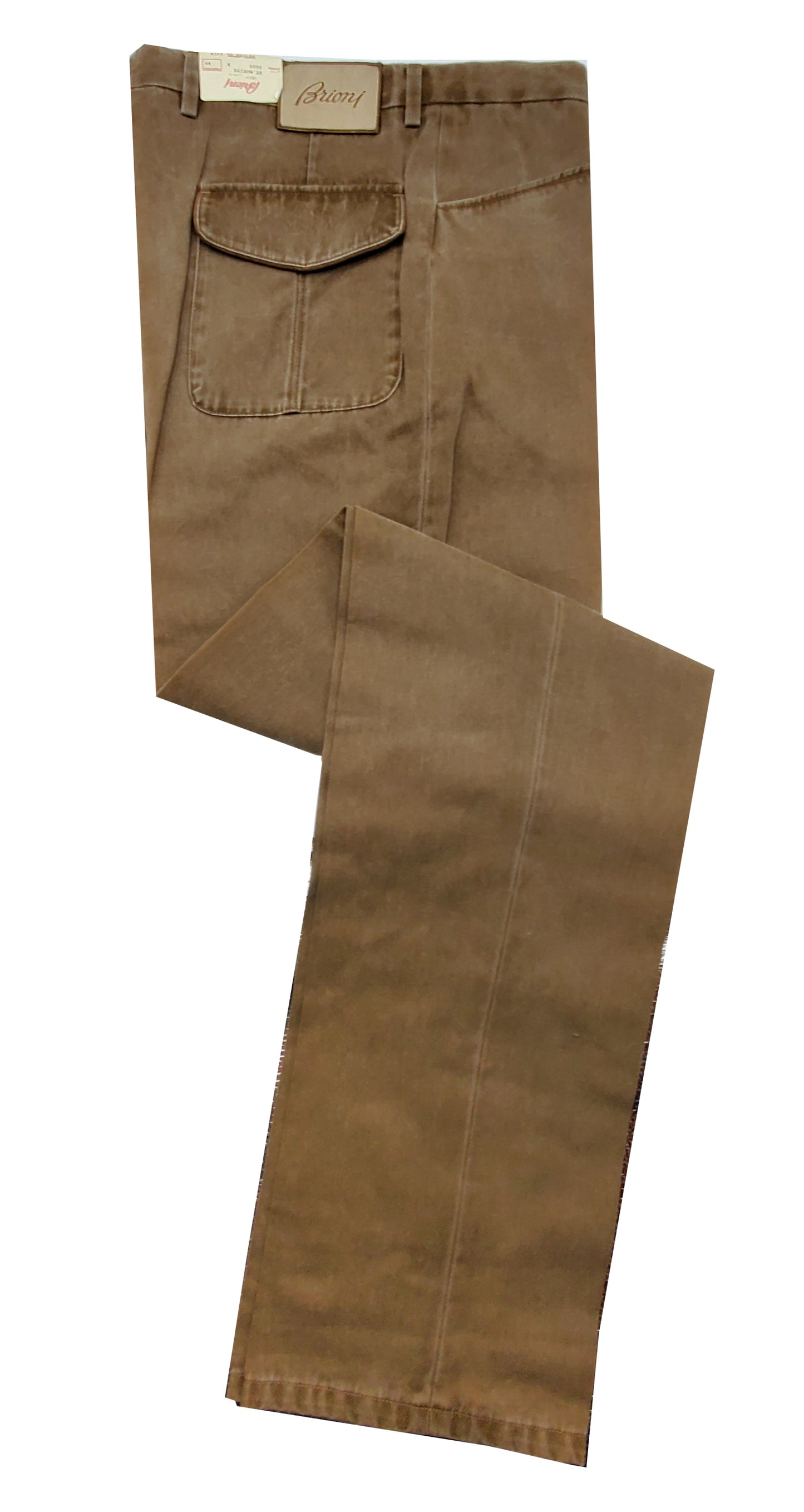 Brioni Men's St Moritz Brown Cotton Denim Casual Pants