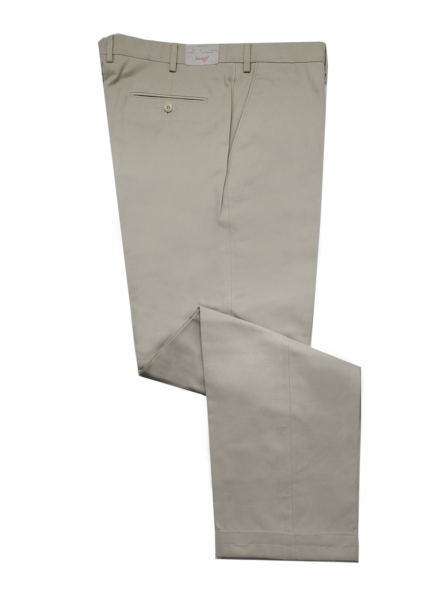 Brioni Men's Portorico Khaki Brushed Cotton Pants