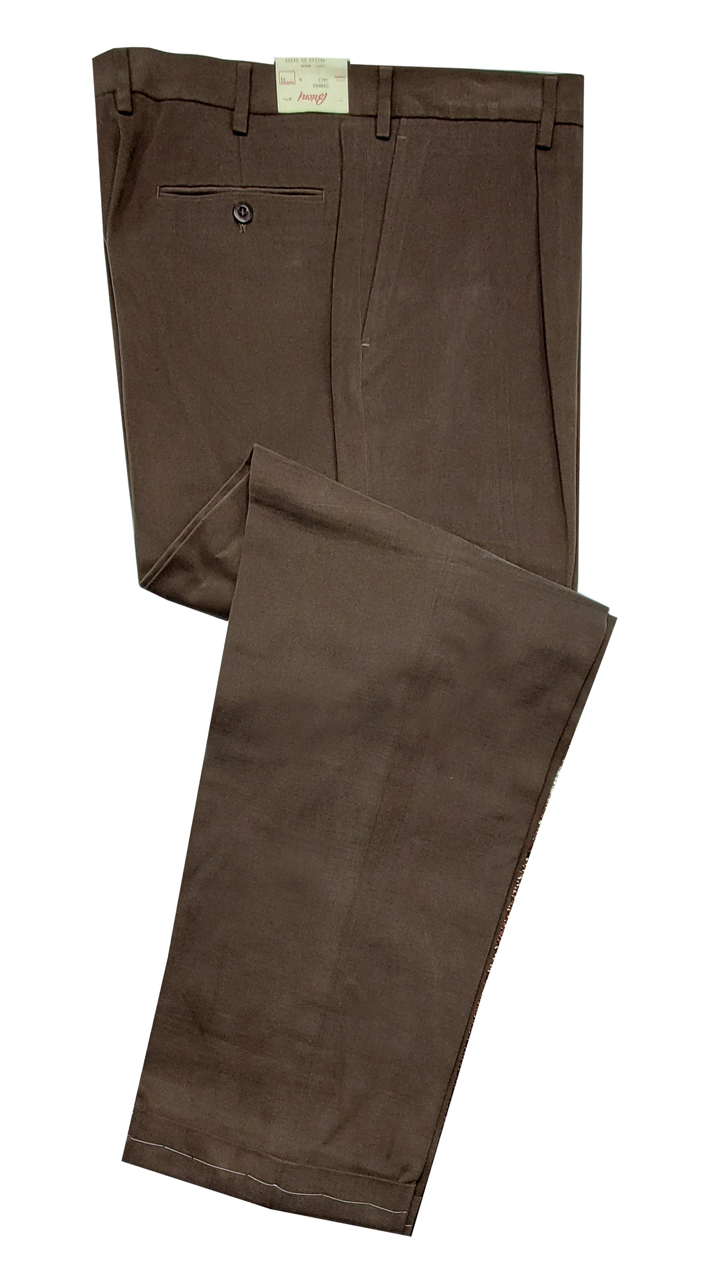 Brioni Men's Cortina Dark Brown Brushed Cotton Pants