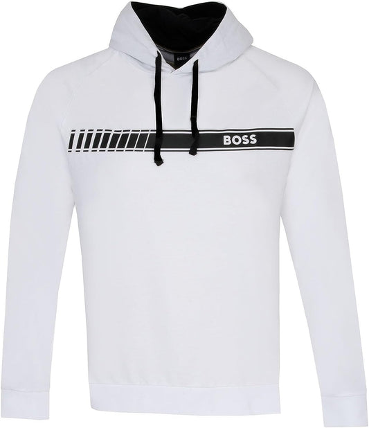 Hugo Boss Men's Cotton Authentic Hoodie, White