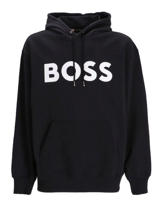 Hugo Boss Men's Sullivan 16 Black Logo Hoodie Sweatshirt