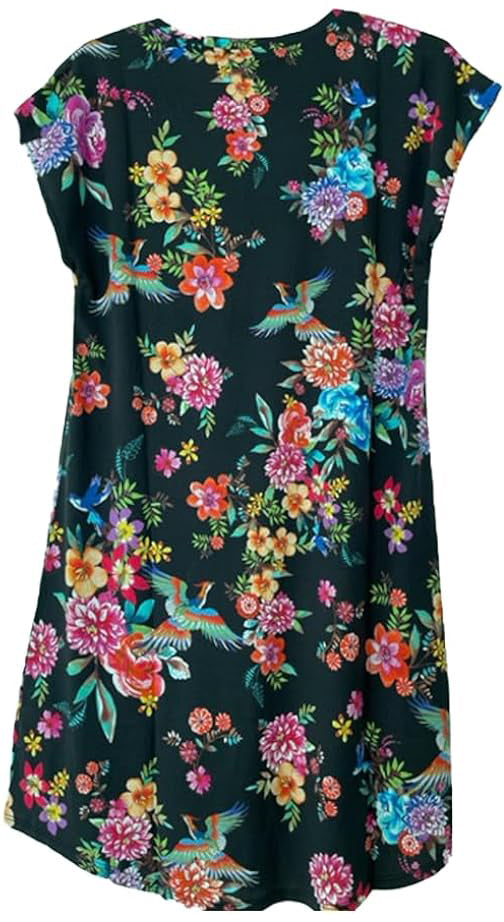 Johnny Was Women Sognatore Neros Cap Sleeve Dress Multicolor