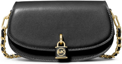 Michael Michael Kors Mila Small East/West Chain Sling Messenger Black