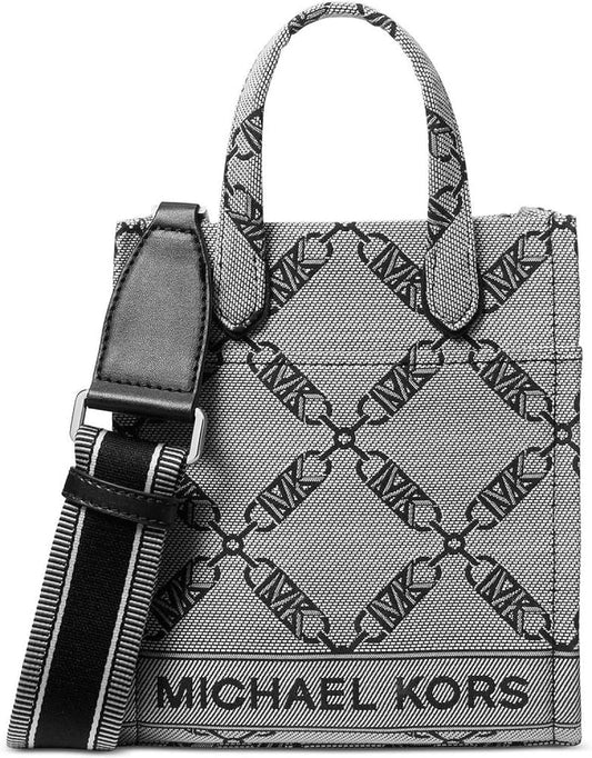 Michael Kors Gigi Extra Small North/South Shopper Tote Crossbody Navy Multi