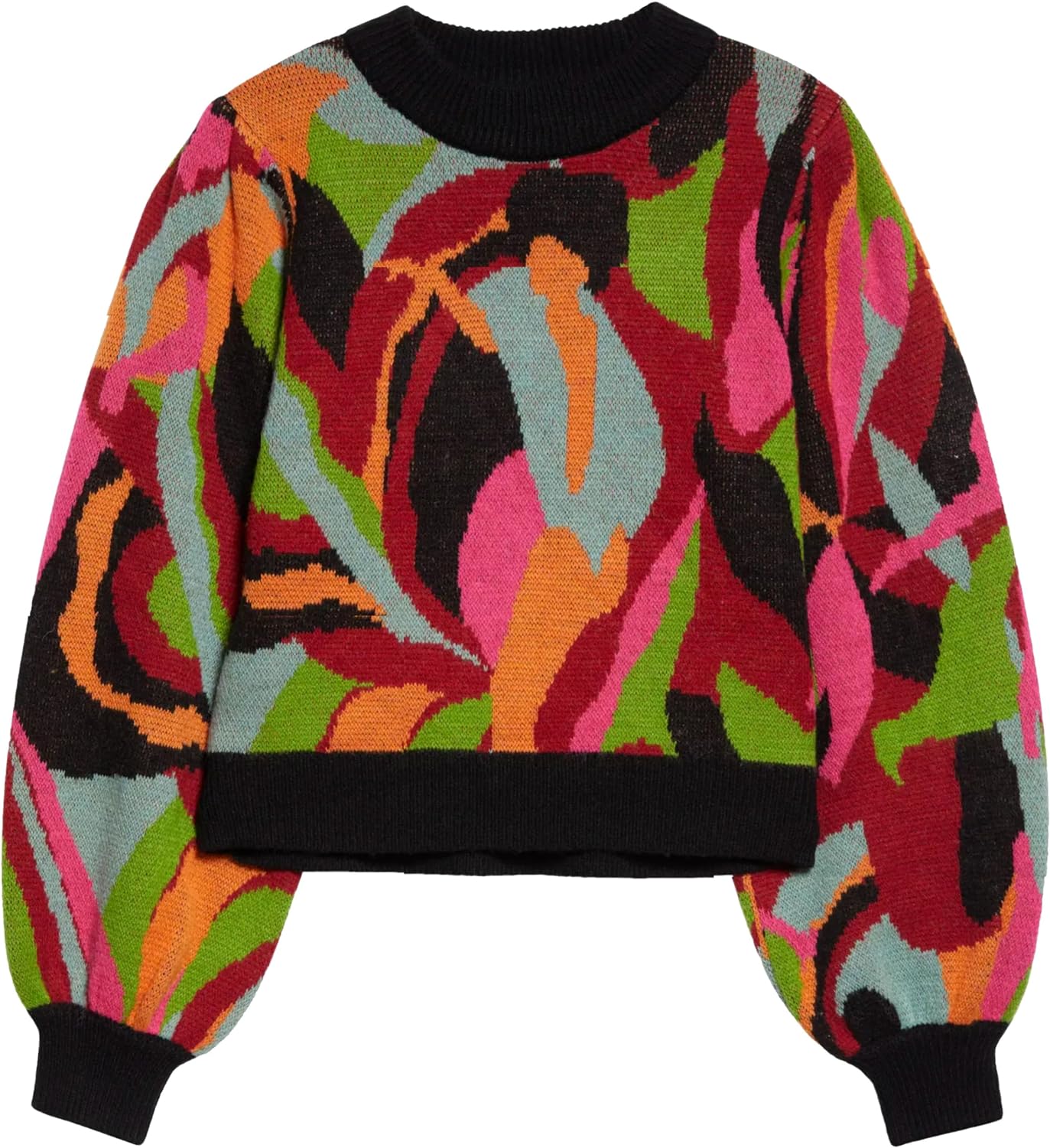 Farm Rio The Dance Multicolor Knit Sweater The Dance Multicolor