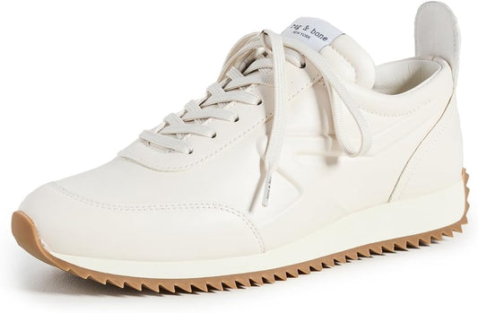 Rag & Bone Women Retro Lace Up Runner Sneakers Birch Off White