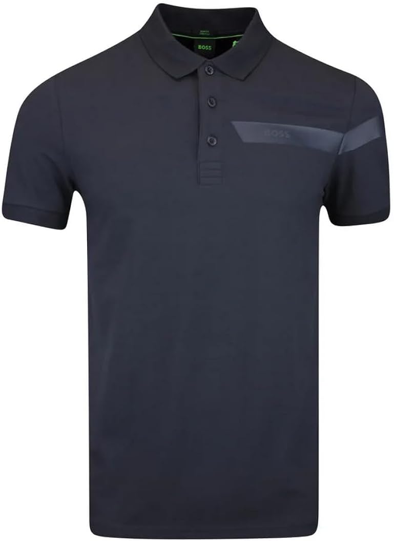 Hugo Boss Men Paule Slim Fit Short Sleeve Polo Shirt 402-Dark Blue