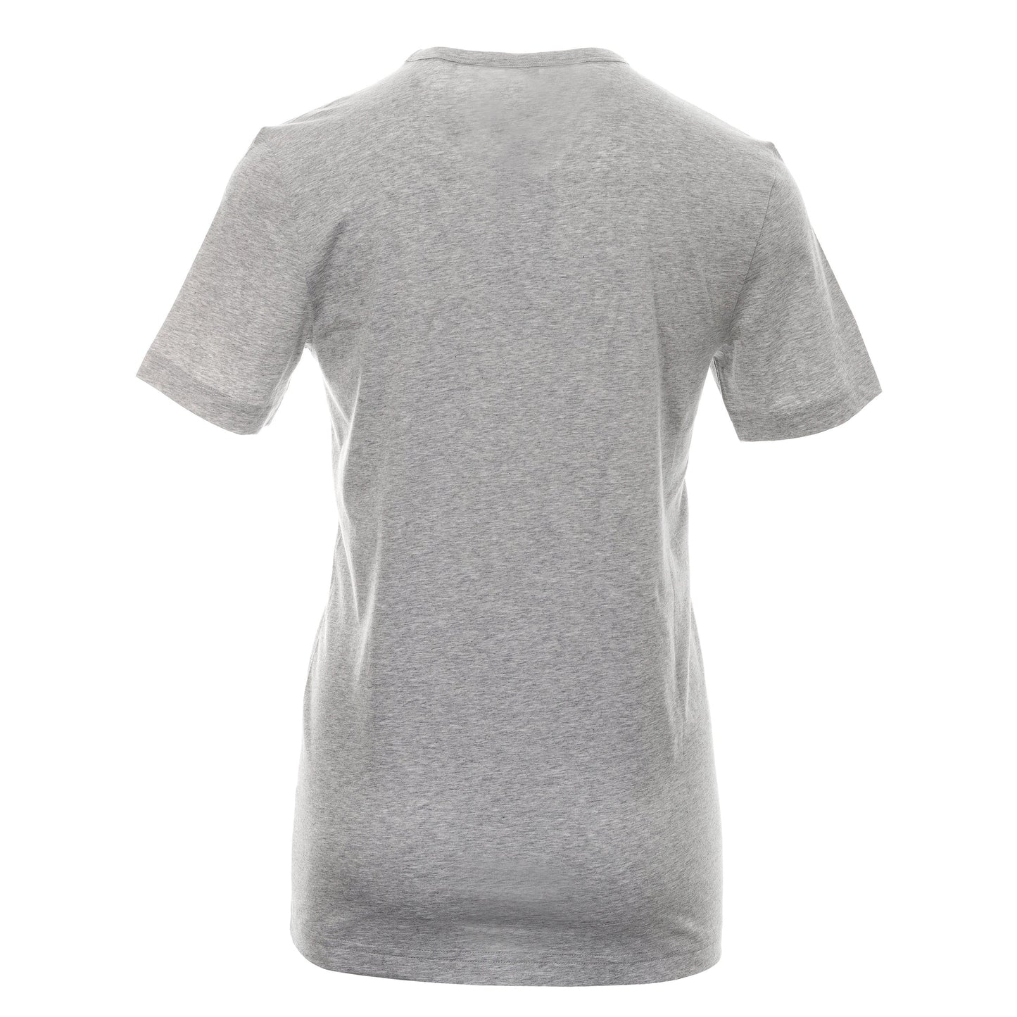 HUGO BOSS Men Contrast Curve Logo Short-Sleeve Cotton T-Shirt Grey Melange