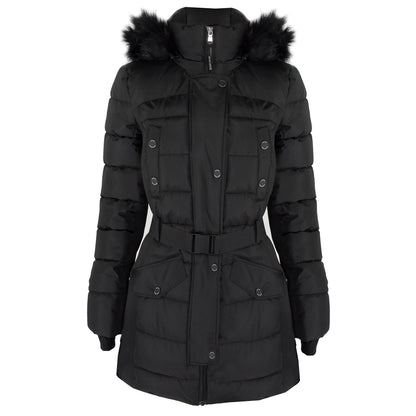 Michael Kors Active Women's Black Scuba Belted Coat