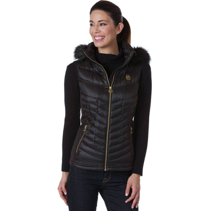 Michael Michael Kors Women's Black Down Puffer Vest Outerwear