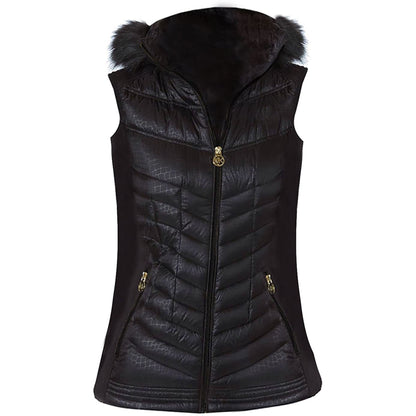 Michael Michael Kors Women's Black Down Puffer Vest Outerwear