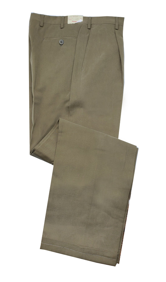 Brioni Men's Cannes Khaki Twill Cotton Pants