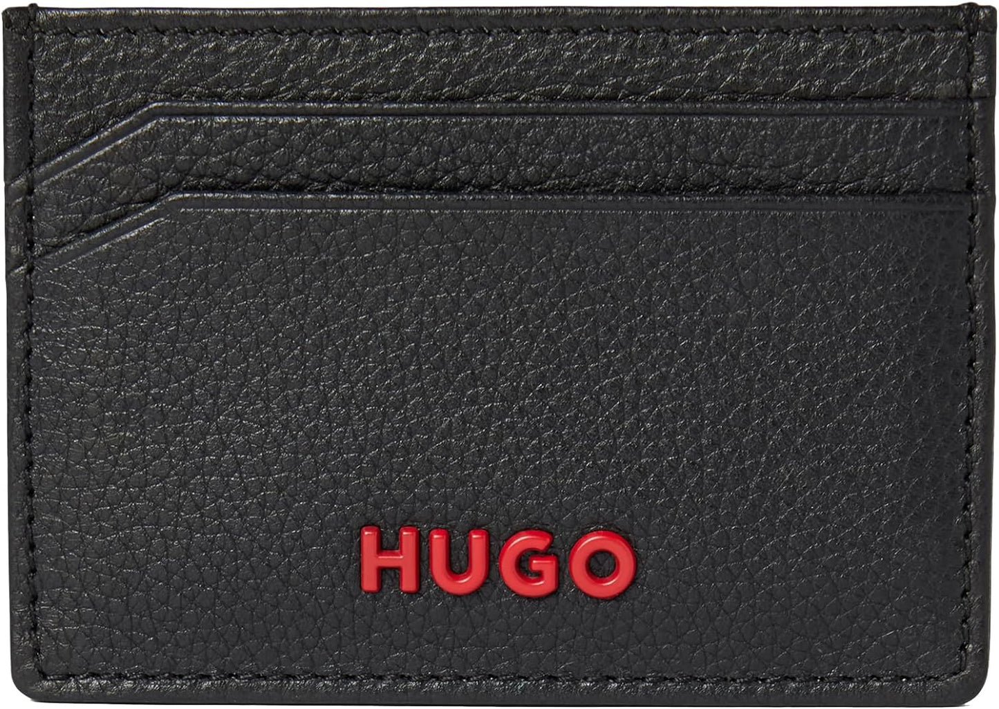 HUGO Subway Grain Leather Four Slot Card Case