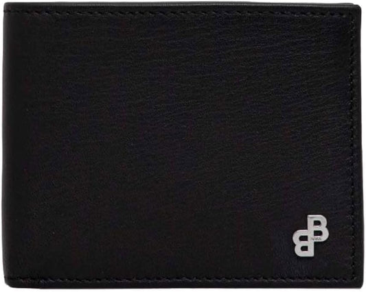 Hugo Boss Men's Bradley 6CC Black Leather Bifold Wallet