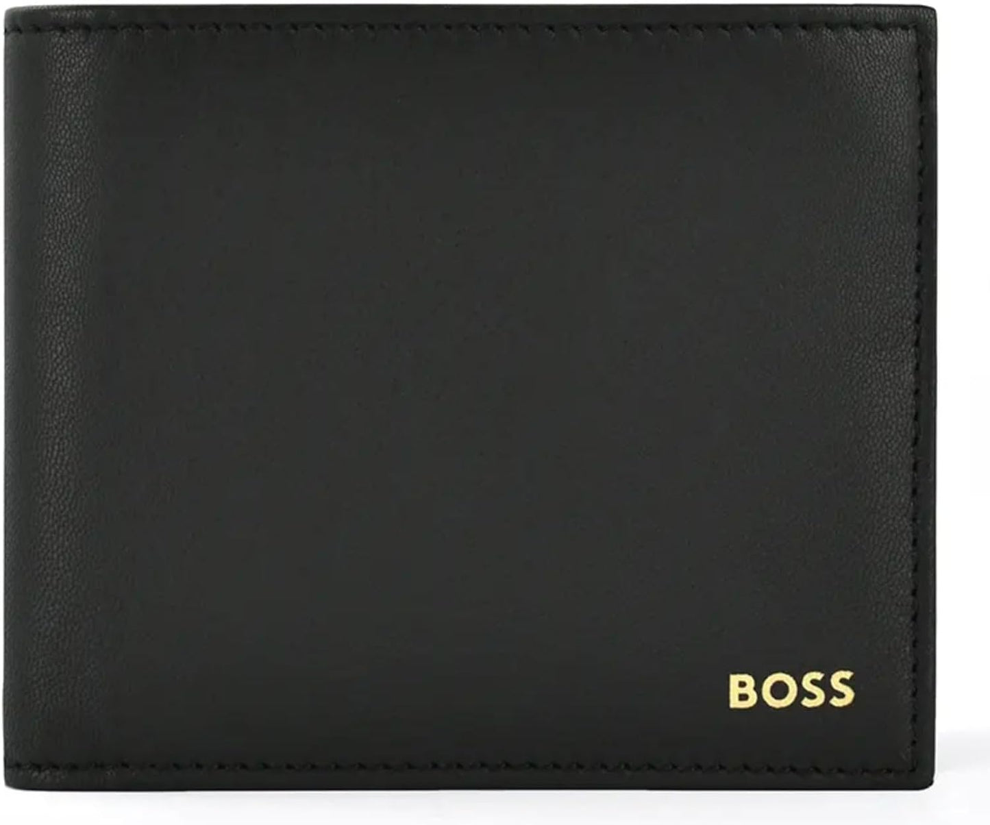 Hugo Boss Men's Black Leather Gbbm Lifestyle Bifold Wallet