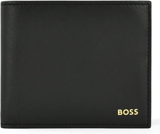 Hugo Boss Men's Black Leather Gbbm Lifestyle Bifold Wallet