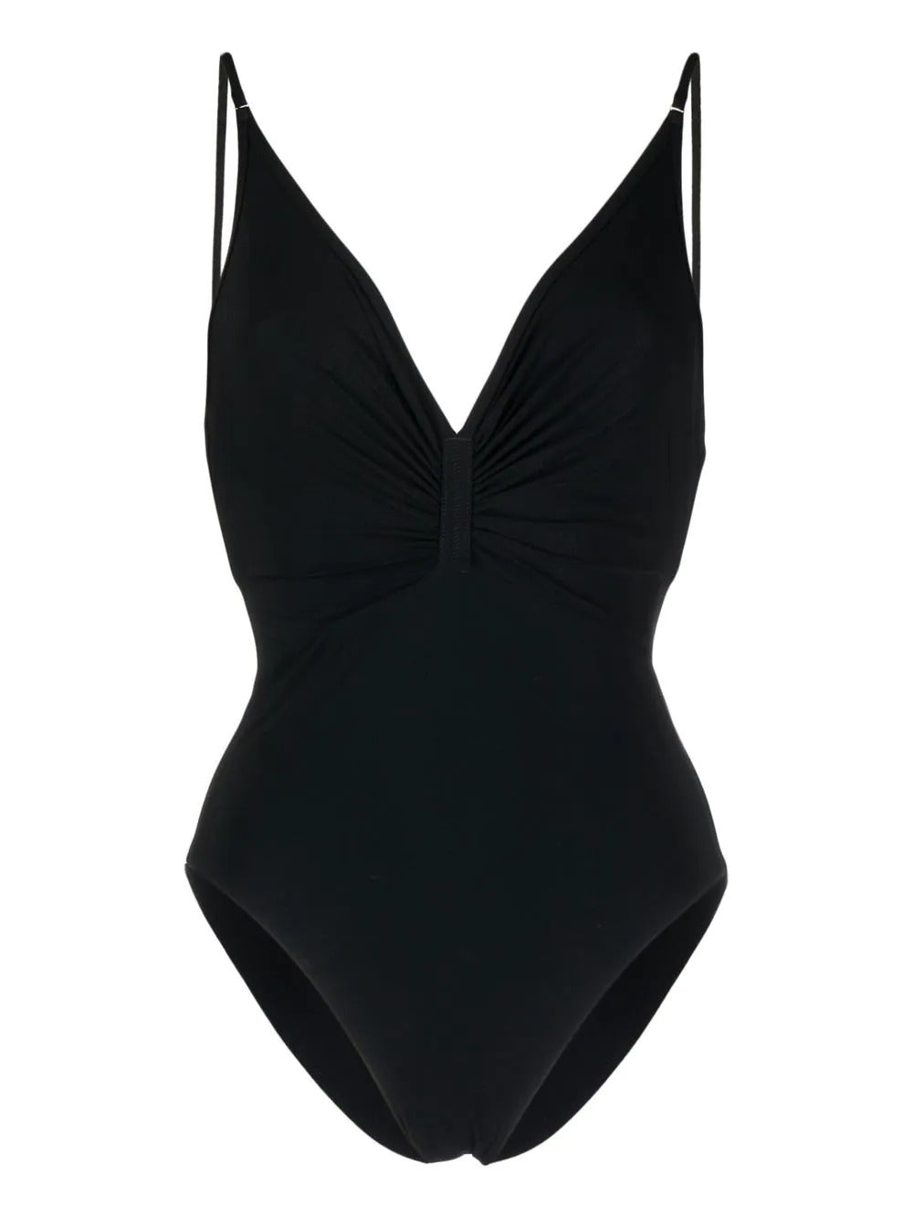 Zimmermann Clover Rouched Plunge One Piece Swimsuit Noir Size 1