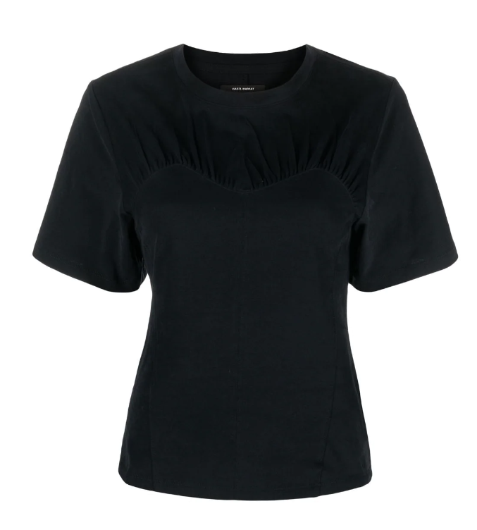 Isabel Marant Women's Black Zazzie Short Sleeve Crew Neck T-Shirt